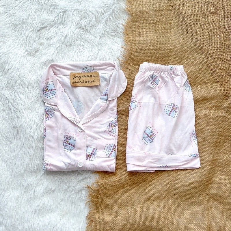 ZEUS | cotton jersey shortsleeves + shorts sleepwear pajama set | PajamasOverload