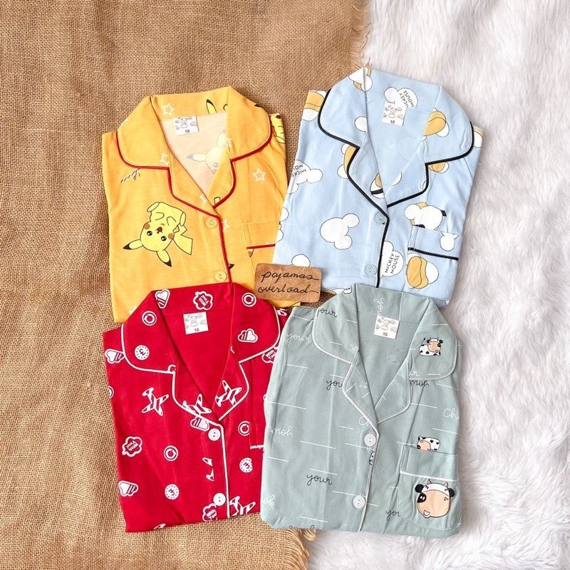 BINGO KIDS | polycotton longsleeves + pants sleepwear pajama set | PJOKIDS