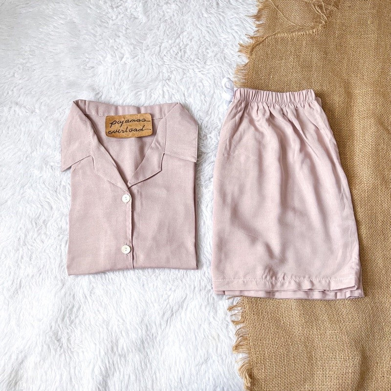 JOY | challis shortsleeves top + shorts sleepwear set | PajamasOverload