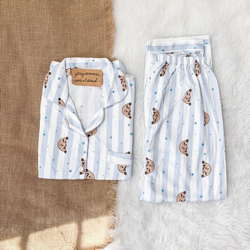 JOEY BTS | polycotton shortsleeves + pants sleepwear pajama set | PajamasOverload