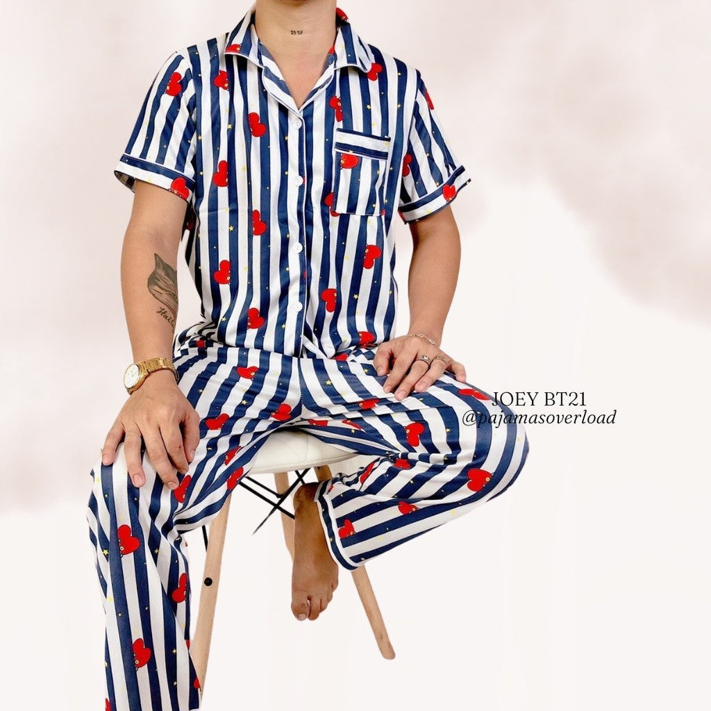 JOEY BTS | polycotton shortsleeves + pants sleepwear pajama set | PajamasOverload