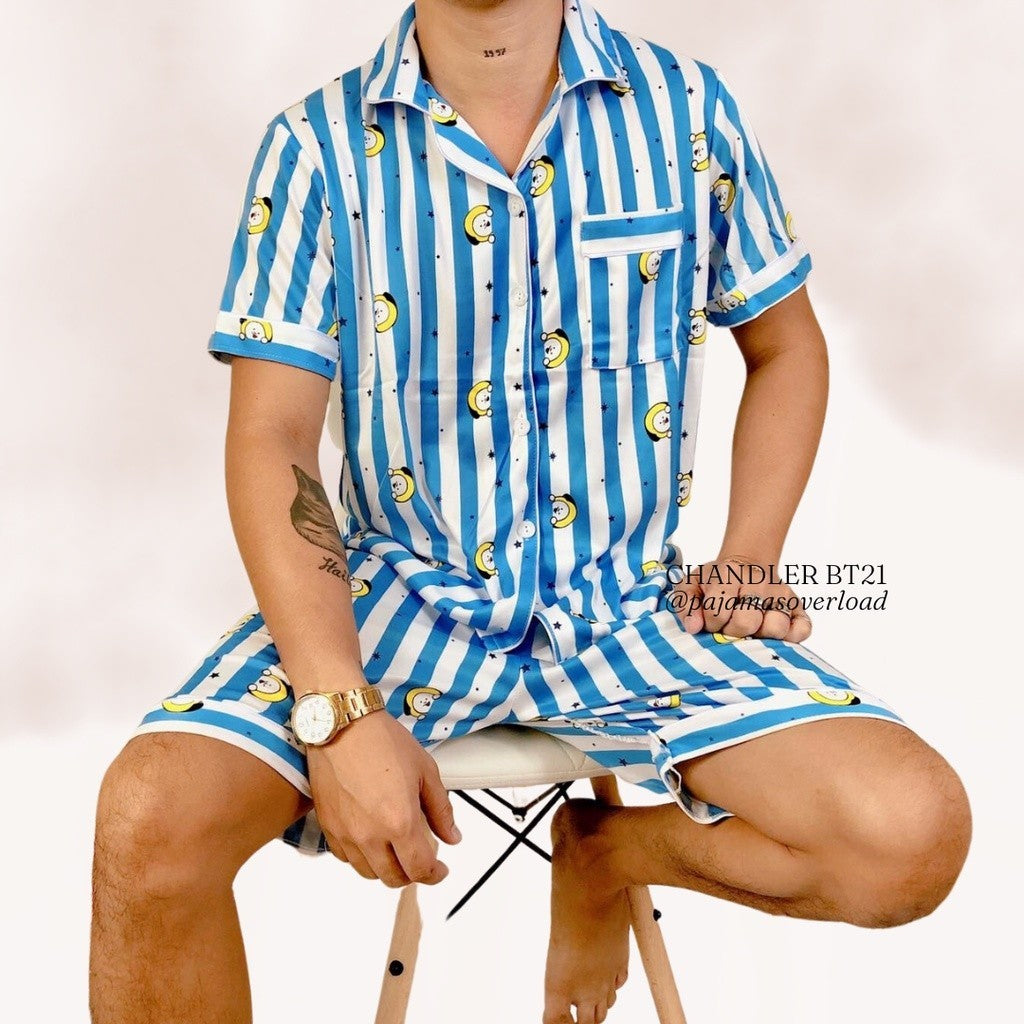 CHANDLER BTS | polycotton shortsleeves + shorts sleepwear pajama set | Pajamas Overload