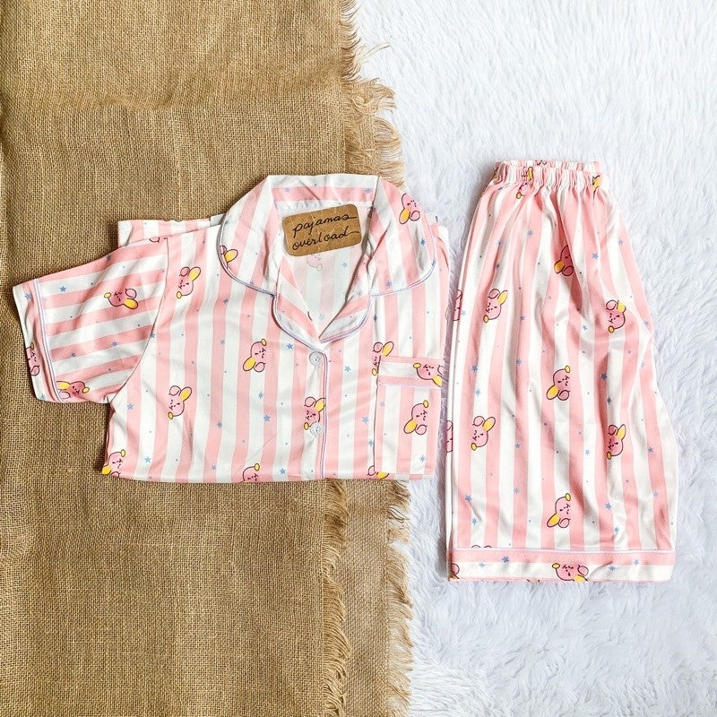 CHANDLER BTS | polycotton shortsleeves + shorts sleepwear pajama set | Pajamas Overload