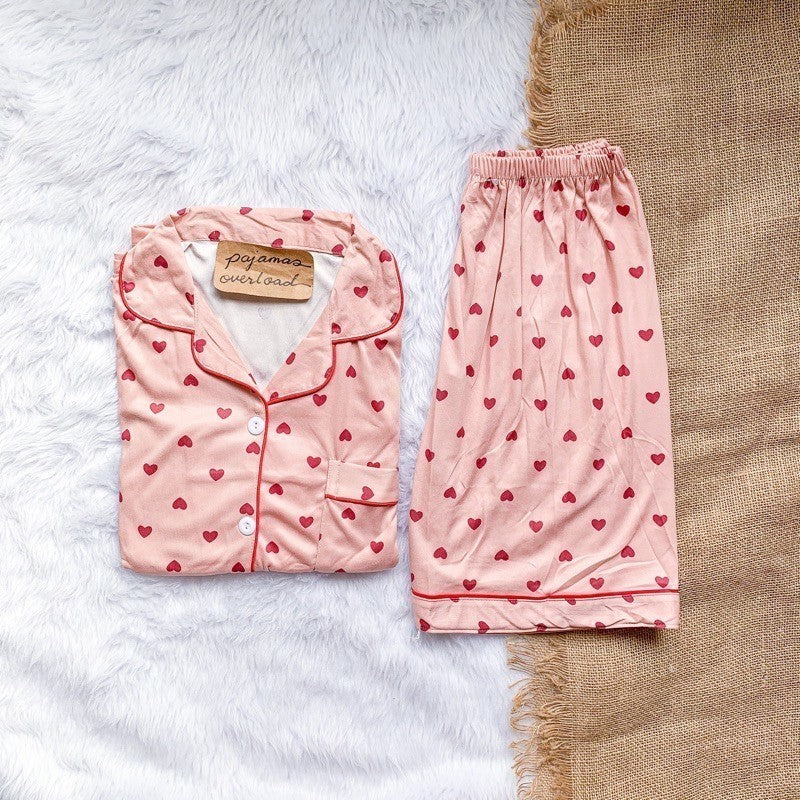 CHANDLER | polycotton shortsleeves + shorts sleepwear set | PajamasOverload