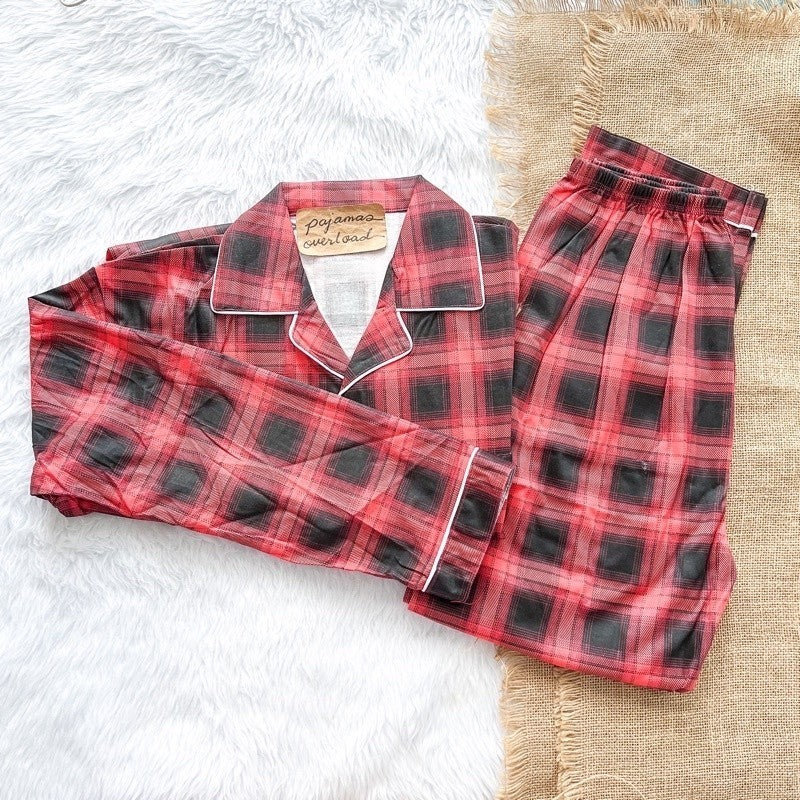 MIKE LONG SLEEVES | polycotton longsleeves top + pants pajama set for MEN | PajamasOverload