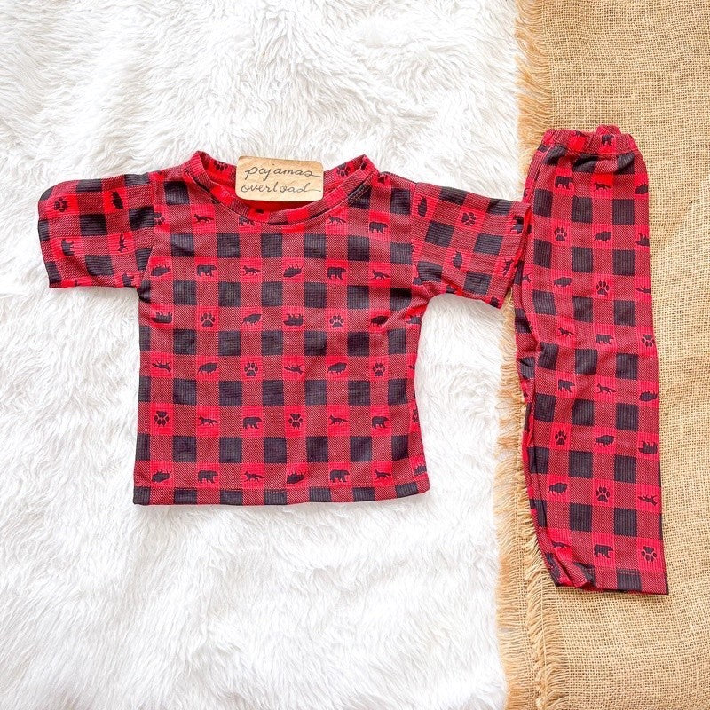 CAEL KIDS | unisex tshirt + pants pajama sleepwear set | PajamasOverloadKids