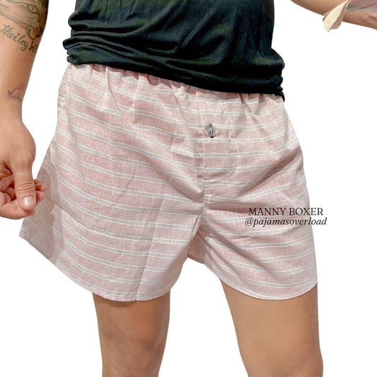 MANNY SMALL | cotton woven boxer shorts sleepwear pambahay | PajamasOverload