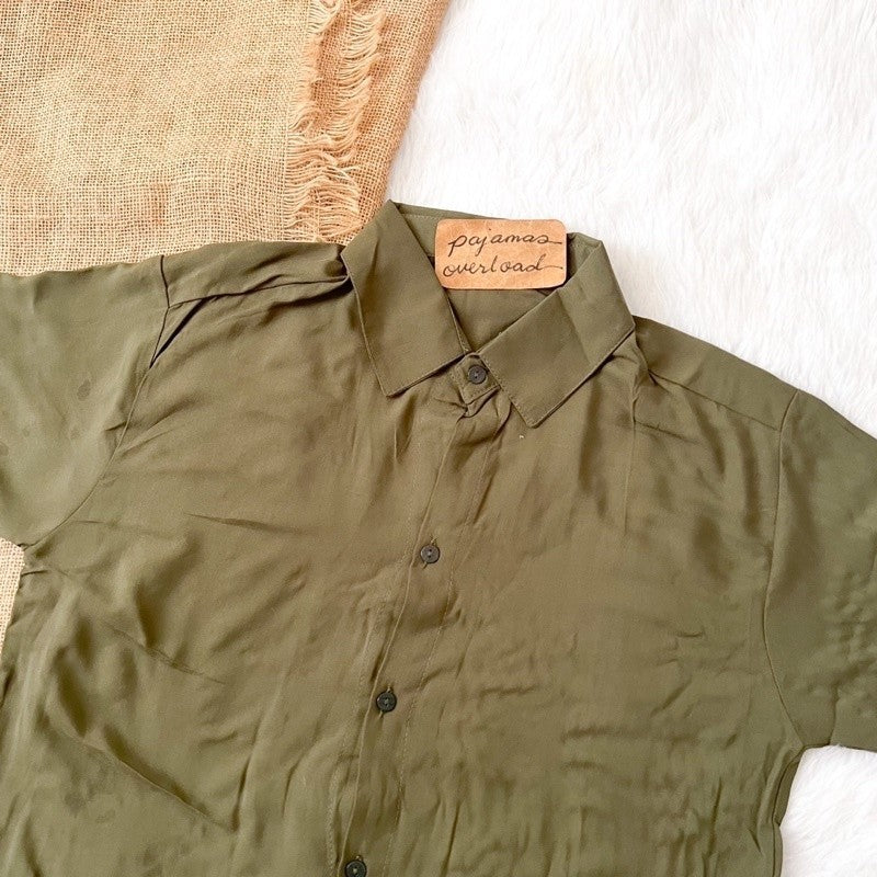 CLARK | challis unisex buttondown top | PajamasOverload