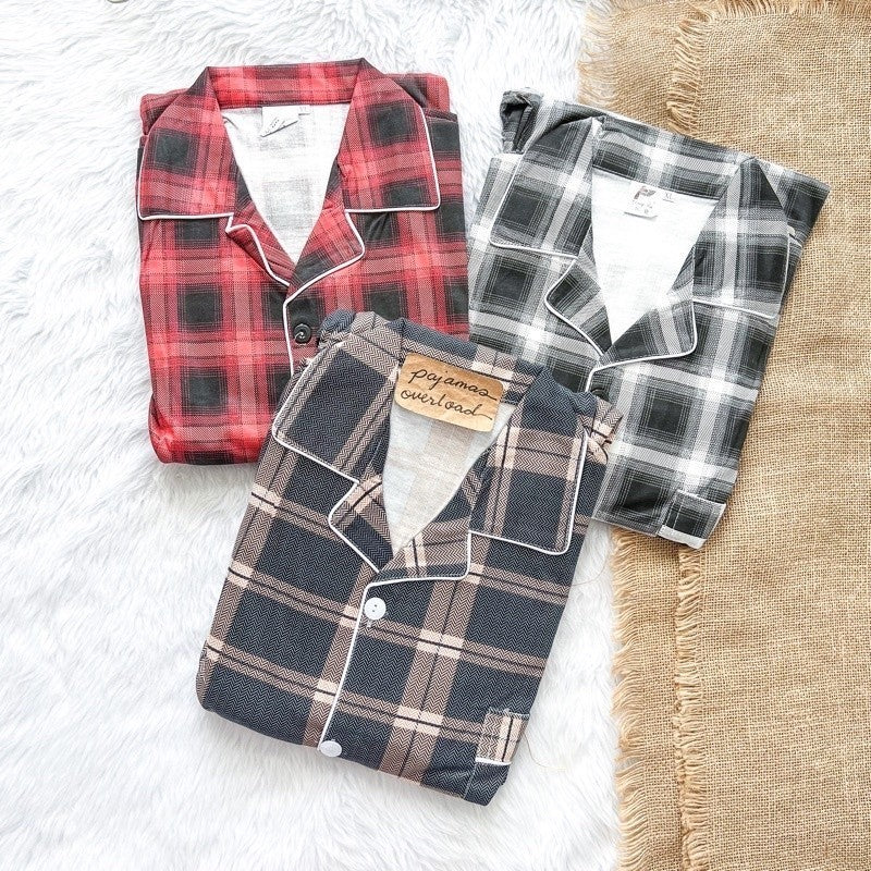 MIKE LONG SLEEVES | polycotton longsleeves top + pants pajama set for MEN | PajamasOverload
