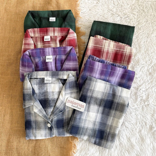 MERLIN | korean woven shortsleeves + pants sleepwear pajama set | PajamasOverload