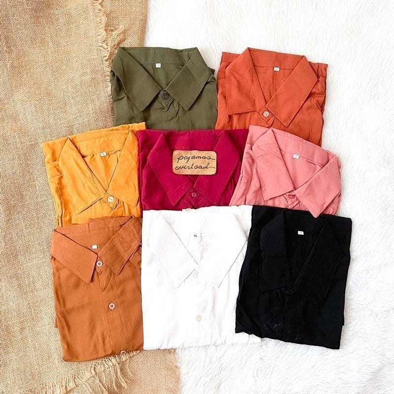 CLARK | challis unisex buttondown top | PajamasOverload