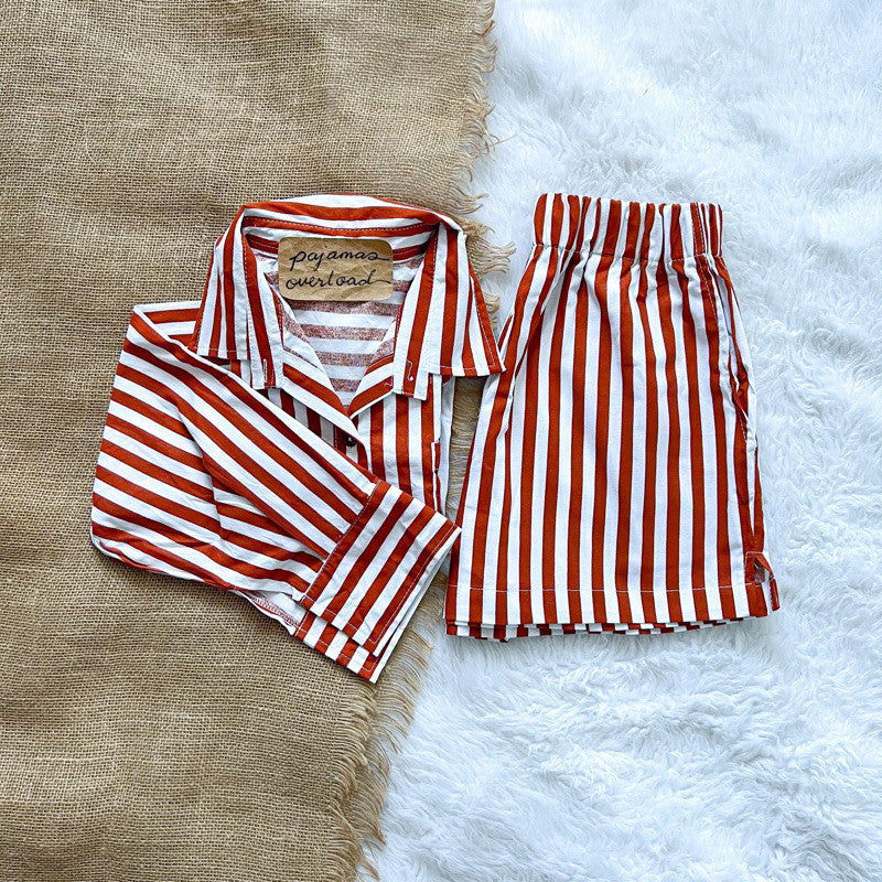 REI SET | cotton linen longsleeves oversized top + shorts loungewear set | PajamasOverload