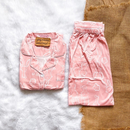 JOEY XSS | polycotton shortsleeves + pants sleepwear pajama set | PajamasOverload
