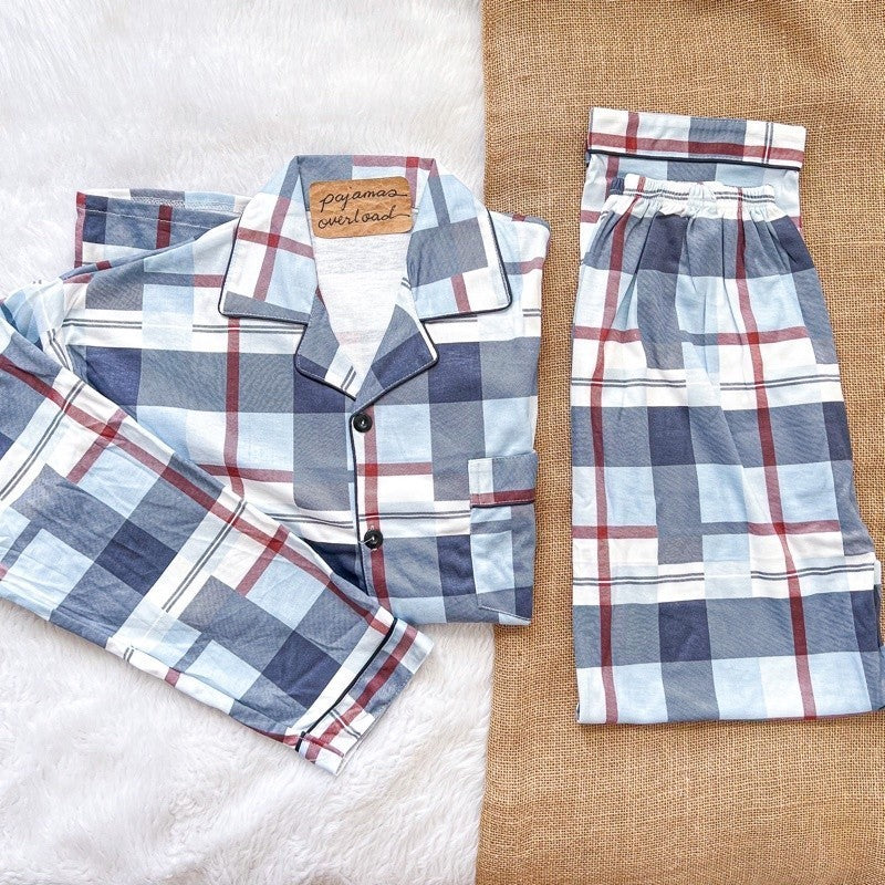 MIKE LONG SLEEVES | polycotton longsleeves top + pants pajama set for MEN | PajamasOverload