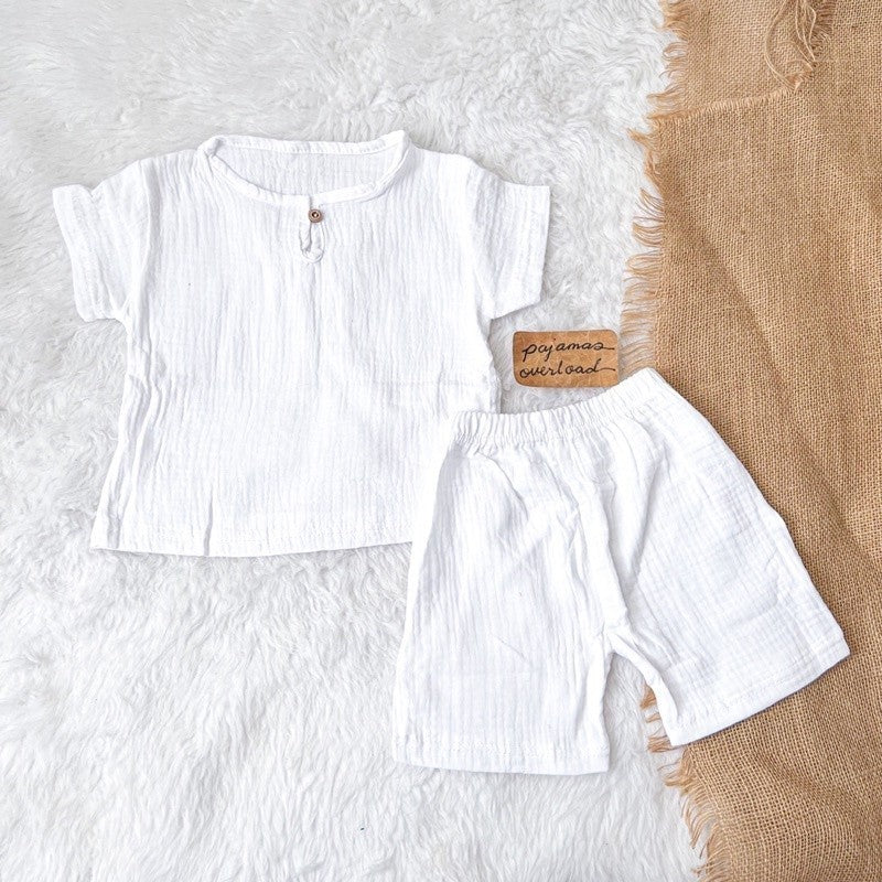 BRODY KIDS | double gauze shortsleeves + shorts summer set | PJOKIDS