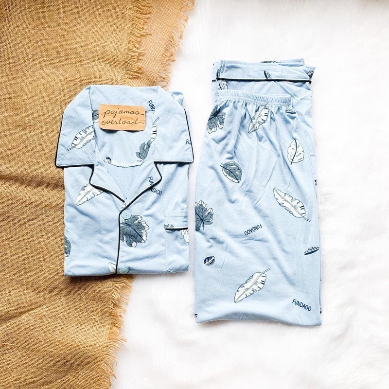 MIKE LONG SLEEVES | polycotton longsleeves top + pants pajama set for MEN | PajamasOverload