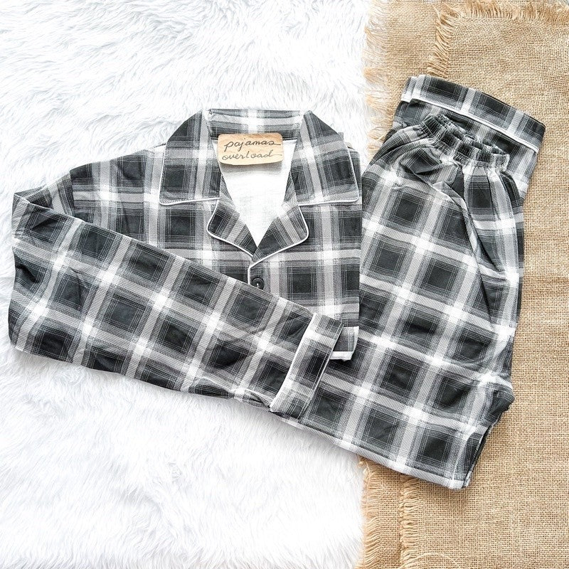 MIKE LONG SLEEVES | polycotton longsleeves top + pants pajama set for MEN | PajamasOverload