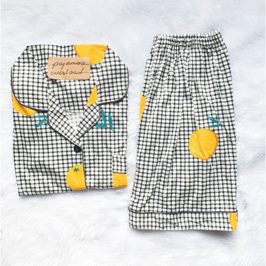 CHANDLER | polycotton shortsleeves + shorts pajama set | PajamasOverload