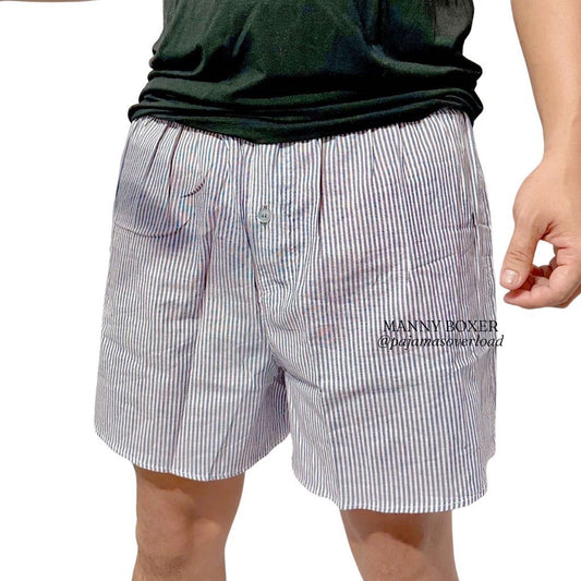 MANNY | cotton woven unisex boxer shorts pambahay | PajamasOverload