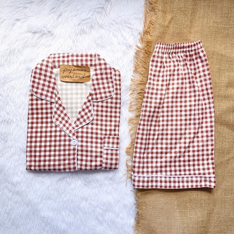 CHANDLER | polycotton shortsleeves + shorts sleepwear set | PajamasOverload