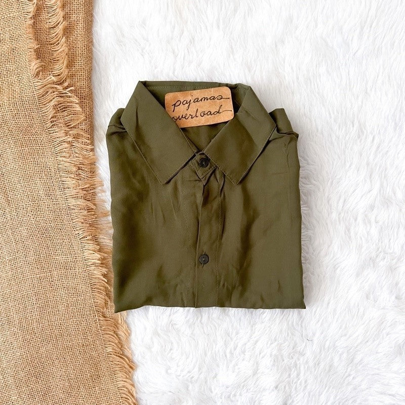 CLARK | challis unisex buttondown top | PajamasOverload