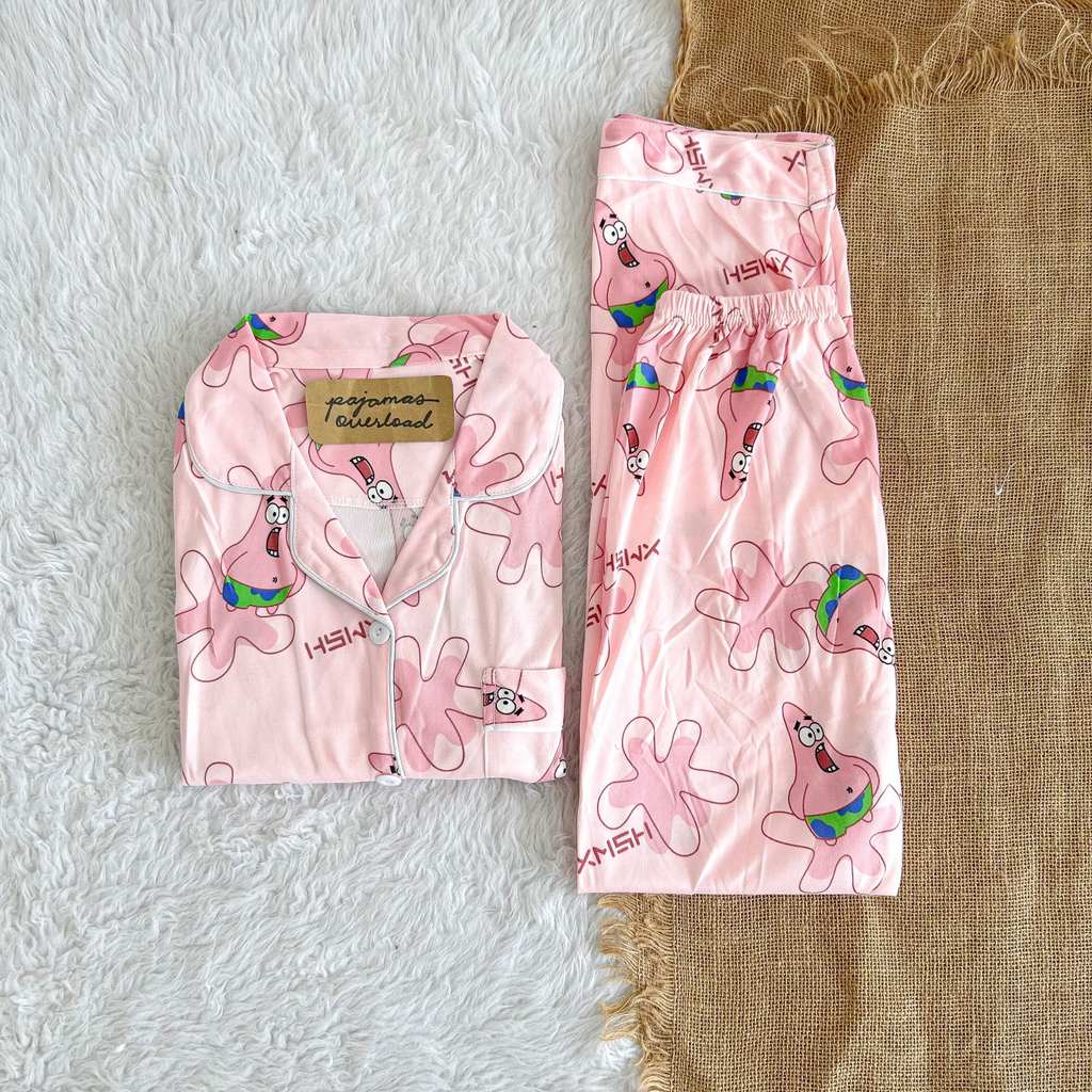 JOEY | polycotton shortsleeves + pants pajama set | PajamasOverload