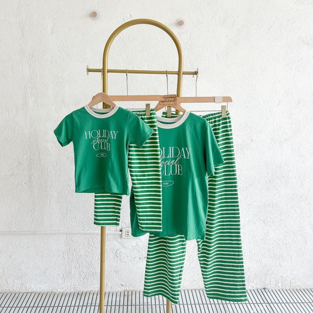 Christmas family set | pure cotton | shortsleeves tshirt + pants |sleepwear set | PajamasOverload