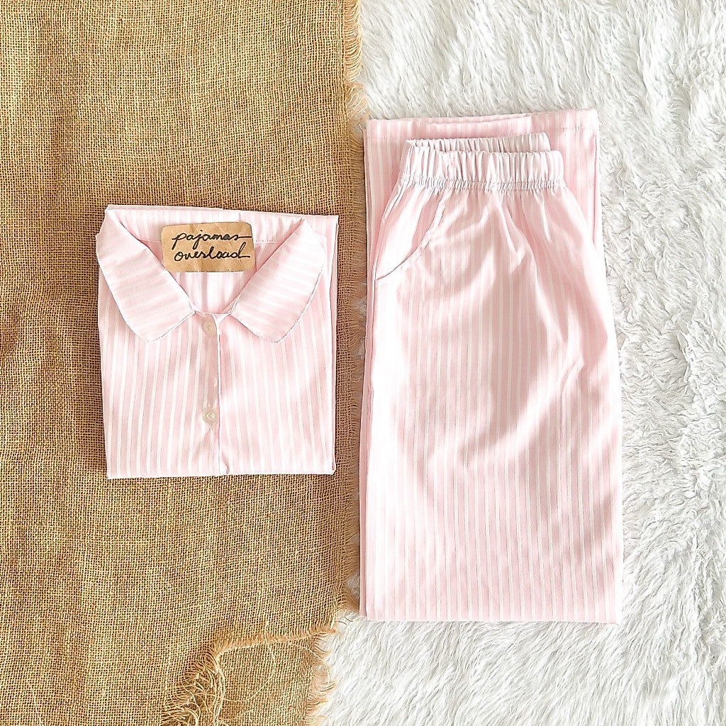 JULIANA PANTS | soft linen / cotton shortsleeves + pants buttondown set | PajamasOverload
