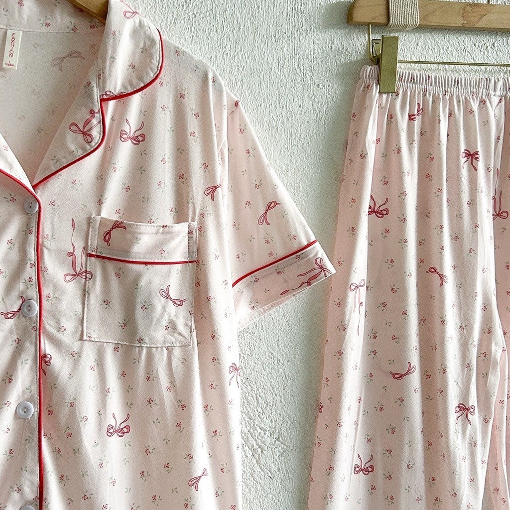 Marshall | polycotton  — 3in1 Short Sleeve Top & Garterized Pants & Shorts | PajamasOverload