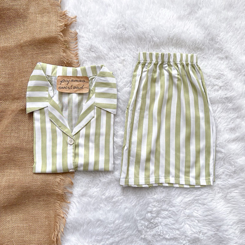 JOY LIMITED PRINT | challis/softlinen shortsleeves + shorts sleepwear pajama set | PajamasOverload