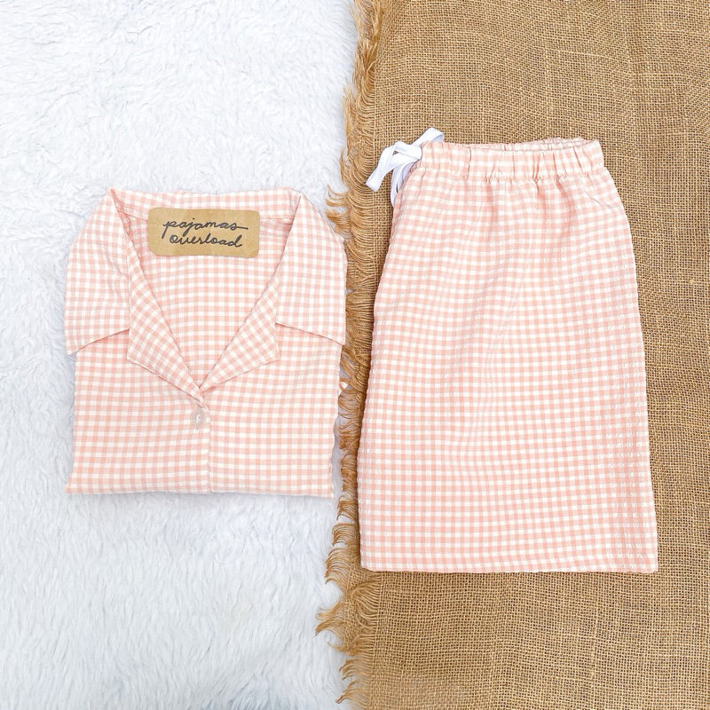 JOY | special fabric shortsleeves + shorts sleepwear loungewear set | PajamasOverload