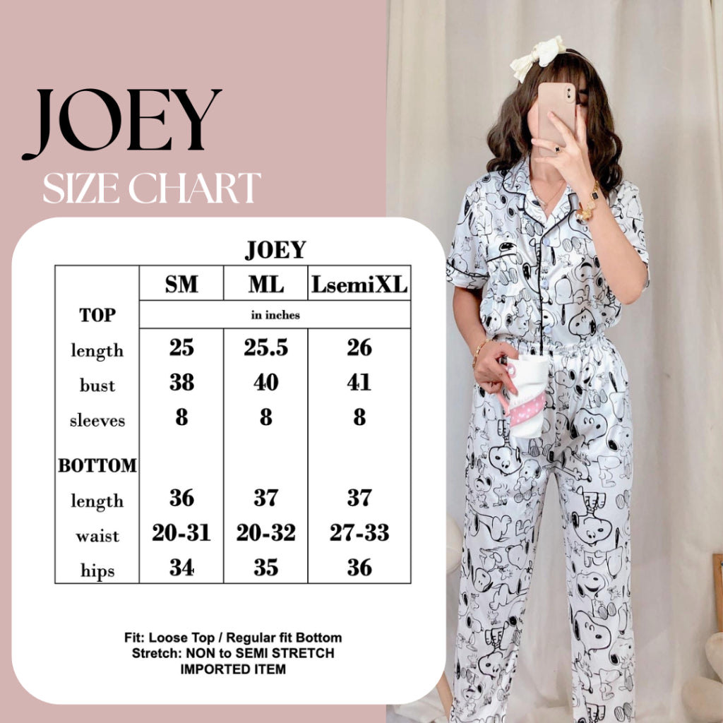 JOEY | polycotton shortsleeves + pants pajama set | PajamasOverload