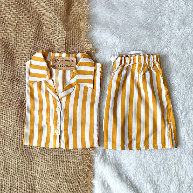 JOY LIMITED PRINT | challis/softlinen shortsleeves + shorts sleepwear pajama set | PajamasOverload