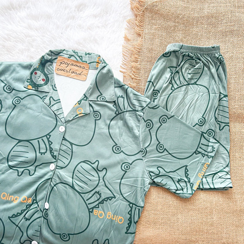 CHANDLER | polycotton shortsleeves + shorts pajama set | PajamasOverload