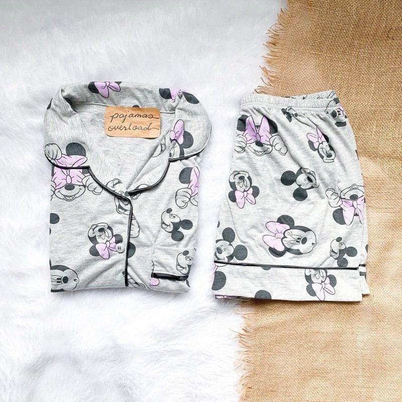 ZEUS | cotton jersey shortsleeves + shorts sleepwear set | PajamasOveroad