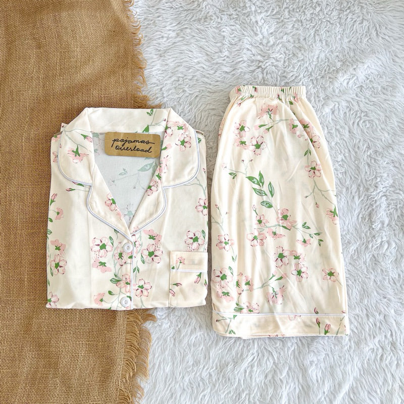 CHANDLER | polycotton shortsleeves + shorts sleepwear pajama set | PajamasOverload