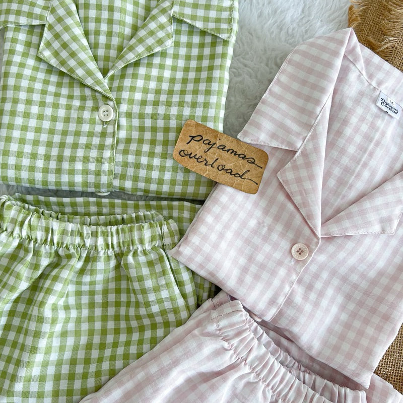 JOY | special fabric shortsleeves + shorts sleepwear loungewear set | PajamasOverload