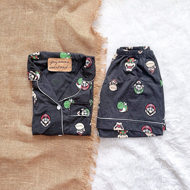 ZEUS | cotton jersey shortsleeves + shorts sleepwear pajama set | PajamasOverload