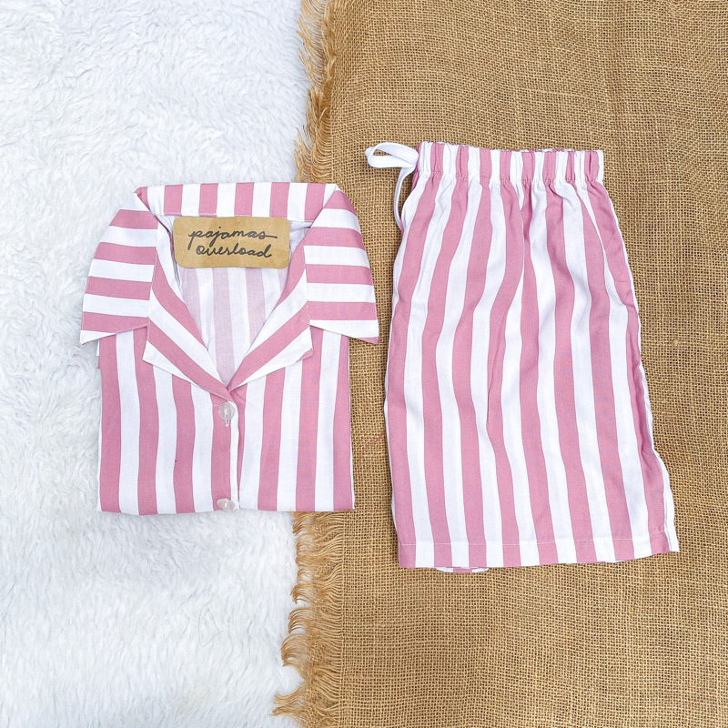 JOY LIMITED PRINT | challis/softlinen shortsleeves + shorts sleepwear pajama set | PajamasOverload