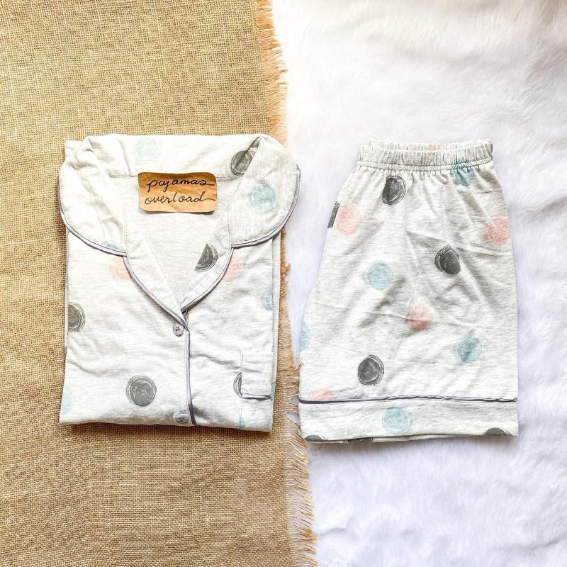 ZEUS | cotton jersey shortsleeves + shorts sleepwear set | PajamasOveroad