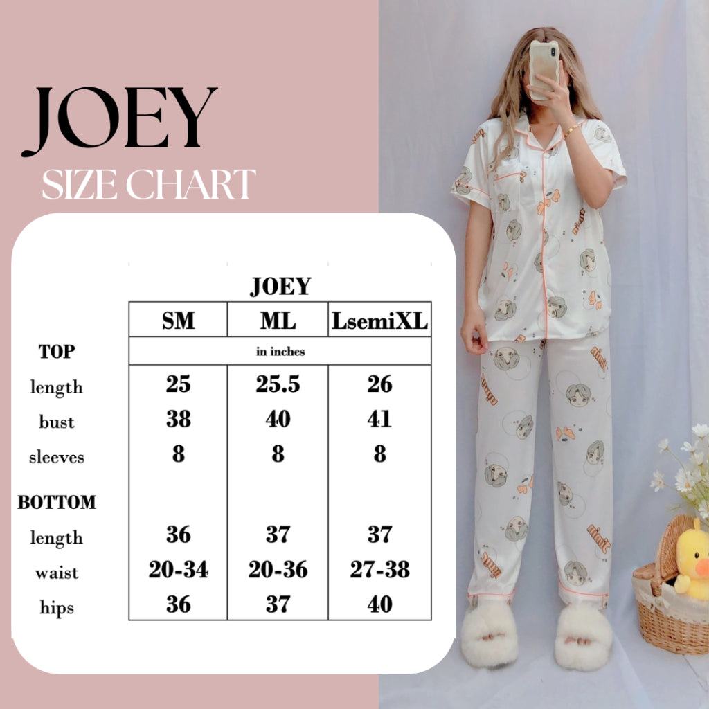 JOEY | polycotton shortsleeves + pants pajama set | PajamasOverload