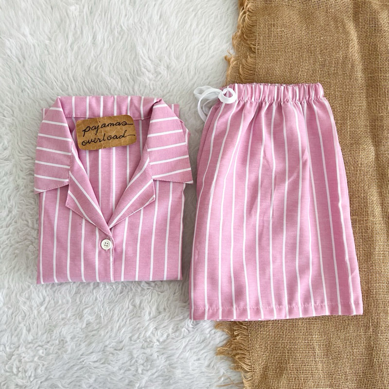 JOY | special fabric shortsleeves + shorts sleepwear loungewear set | PajamasOverload