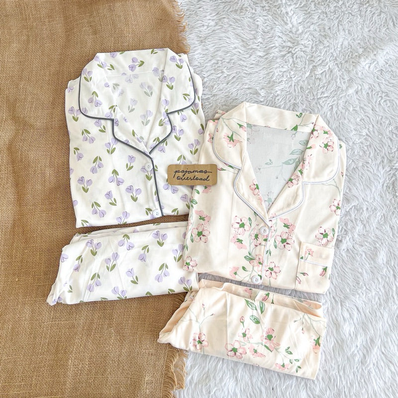 CHANDLER | polycotton shortsleeves + shorts sleepwear pajama set | PajamasOverload