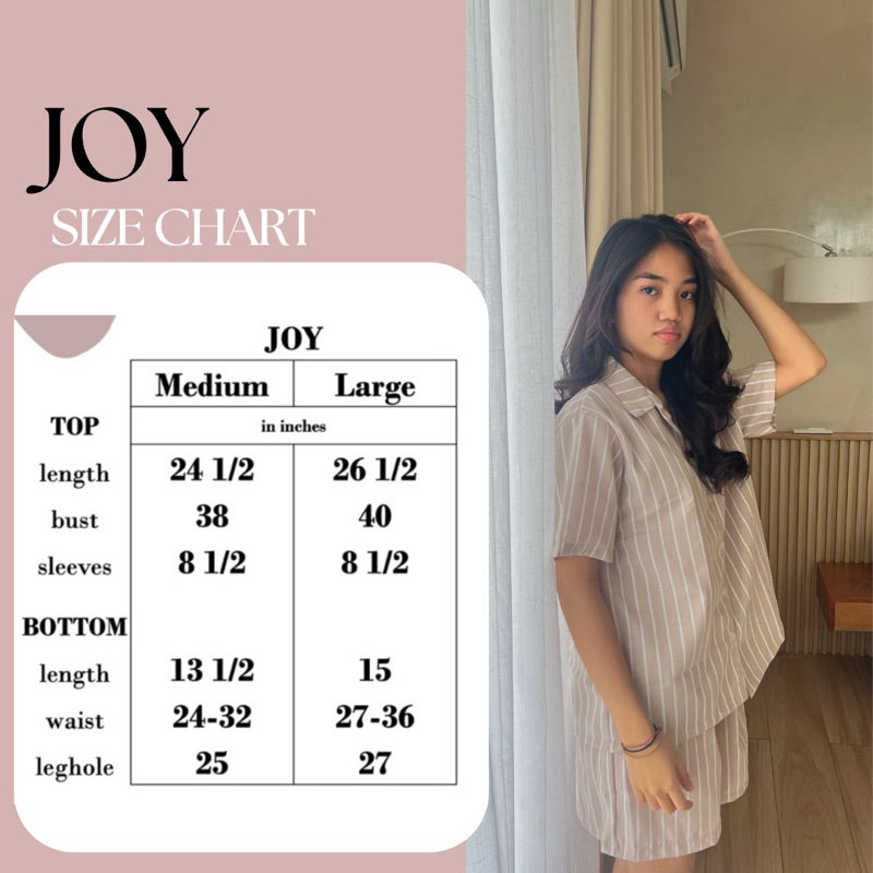 JOY | special fabric shortsleeves + shorts sleepwear loungewear set | PajamasOverload