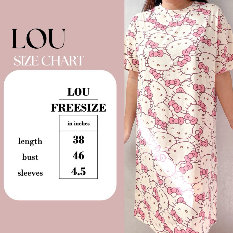 LOU | polycotton tshirt sleepwear dress | PajamasOverload