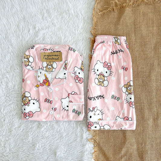 CHANDLER | polycotton shortsleeves + shorts pajama set | PajamasOverload