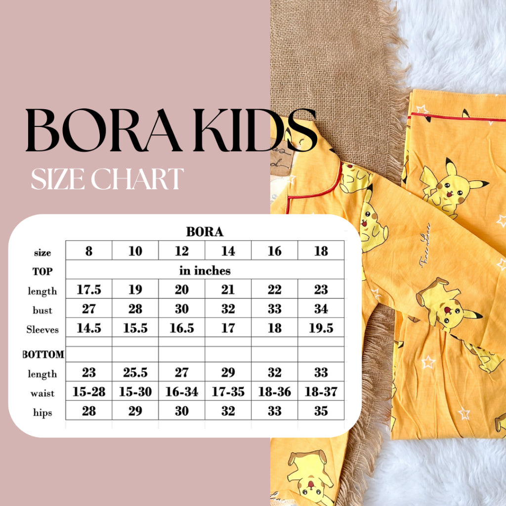 BINGO KIDS | polycotton longsleeves + pants sleepwear pajama set | PJOKIDS