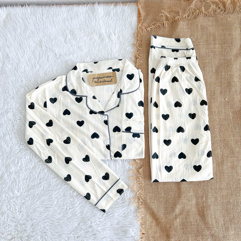 ROSS | polycotton longsleeves + pants pajama set | PajamasOverlaod