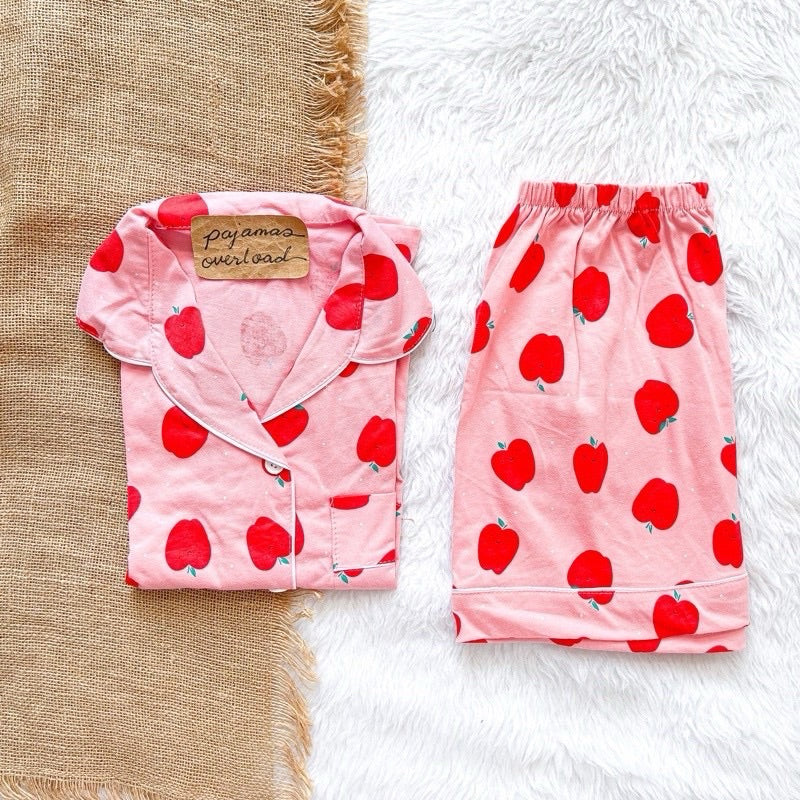 ZEUS | cotton jersey shortsleeves + shorts sleepwear set | PajamasOveroad