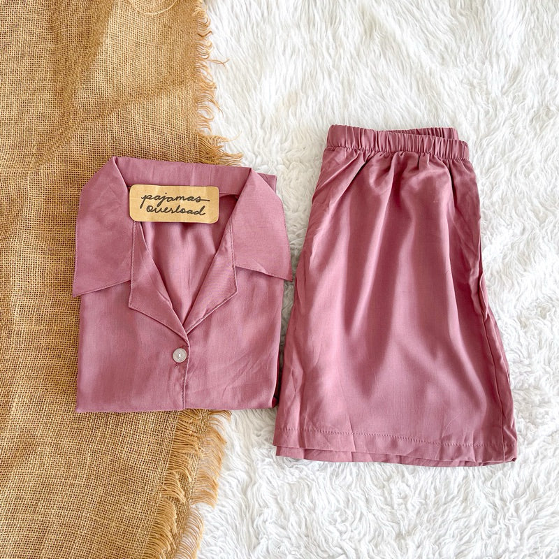 JOY | challis shortsleeves top + shorts sleepwear set | PajamasOverload